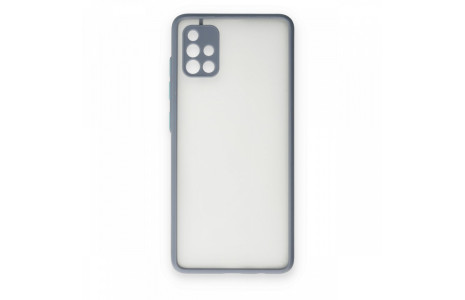 Newface Samsung Galaxy A51 Kılıf Montreal Silikon Kapak - Gri