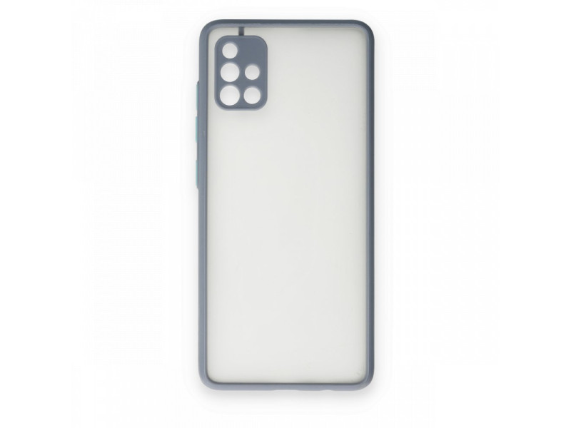 Newface Samsung Galaxy A51 Kılıf Montreal Silikon Kapak - Gri