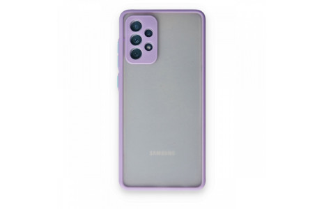 Newface Samsung Galaxy A52 Kılıf Montreal Silikon Kapak - Mor