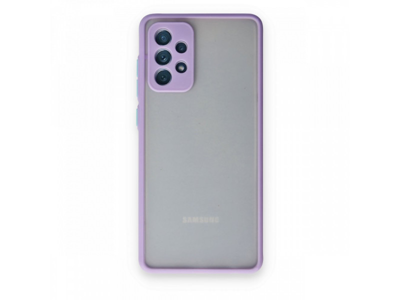 Newface Samsung Galaxy A52 Kılıf Montreal Silikon Kapak - Mor