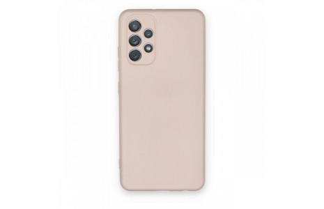 Newface Samsung Galaxy A52 Kılıf Nano içi Kadife Silikon - Pudra