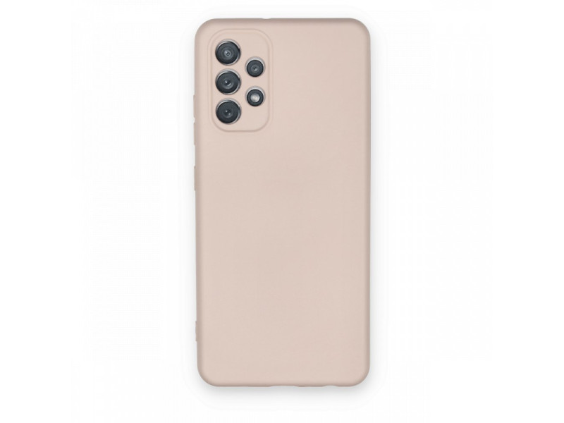 Newface Samsung Galaxy A52S Kılıf Nano içi Kadife Silikon - Pudra