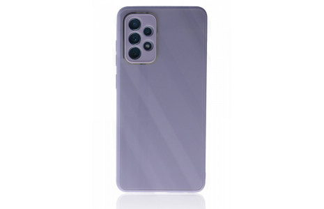 Newface Samsung Galaxy A53 5G Kılıf Glass Kapak - Lila