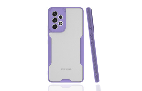 Newface Samsung Galaxy A53 5G Kılıf Platin Silikon - Lila