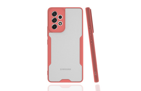 Newface Samsung Galaxy A53 5G Kılıf Platin Silikon - Pembe