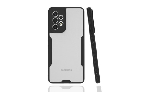 Newface Samsung Galaxy A53 5G Kılıf Platin Silikon - Siyah