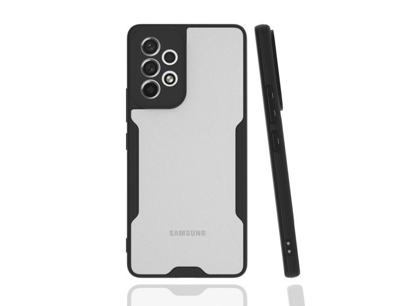 Newface Samsung Galaxy A53 5G Kılıf Platin Silikon - Siyah