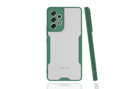 Newface Samsung Galaxy A53 5G Kılıf Platin Silikon - Yeşil