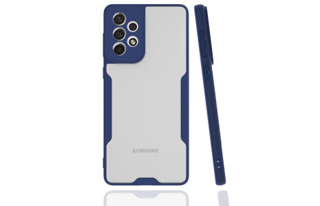 Newface Samsung Galaxy A73 5G Kılıf Platin Silikon - Lacivert