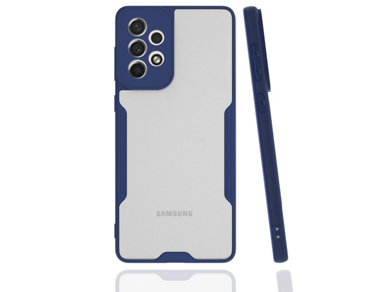 Newface Samsung Galaxy A73 5G Kılıf Platin Silikon - Lacivert