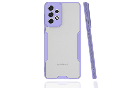 Newface Samsung Galaxy A73 5G Kılıf Platin Silikon - Lila