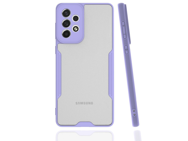 Newface Samsung Galaxy A73 5G Kılıf Platin Silikon - Lila