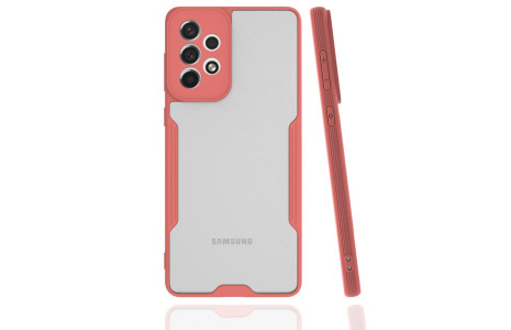 Newface Samsung Galaxy A73 5G Kılıf Platin Silikon - Pembe