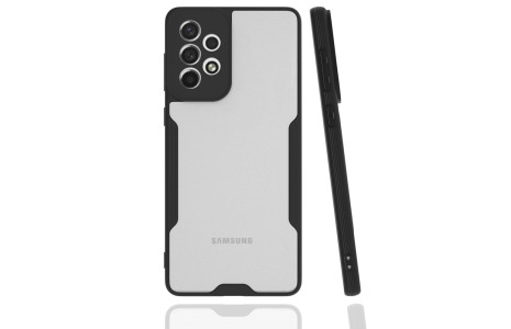 Newface Samsung Galaxy A73 5G Kılıf Platin Silikon - Siyah