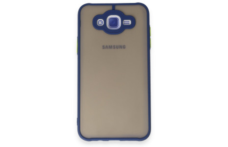 Newface Samsung Galaxy J7 Kılıf Montreal Silikon Kapak - Lacivert
