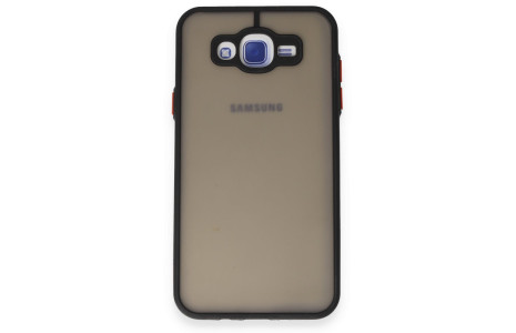 Newface Samsung Galaxy J7 Kılıf Montreal Silikon Kapak - Siyah