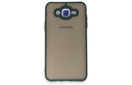 Newface Samsung Galaxy J7 Kılıf Montreal Silikon Kapak - Yeşil