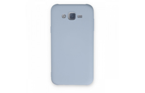 Newface Samsung Galaxy J7 Kılıf Nano içi Kadife Silikon - Buz Mavisi