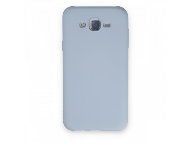 Newface Samsung Galaxy J7 Kılıf Nano içi Kadife Silikon - Buz Mavisi