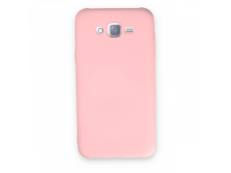 Newface Samsung Galaxy J7 Kılıf Nano içi Kadife Silikon - Pudra