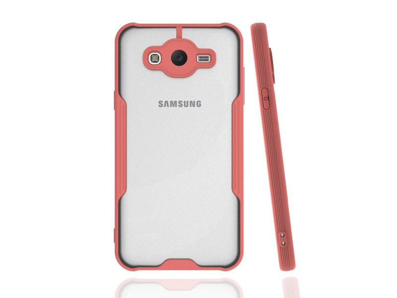 Newface Samsung Galaxy J7 Kılıf Platin Silikon - Pembe