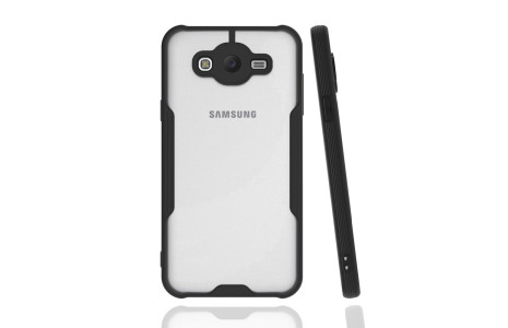 Newface Samsung Galaxy J7 Kılıf Platin Silikon - Siyah
