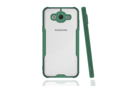 Newface Samsung Galaxy J7 Kılıf Platin Silikon - Yeşil