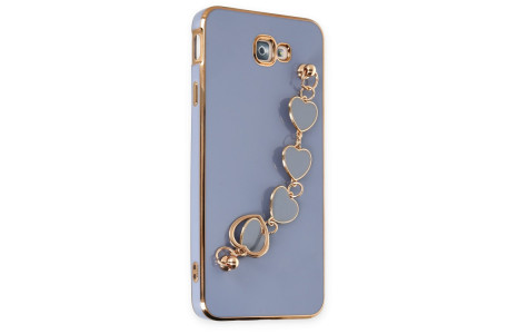 Newface Samsung Galaxy J7 Prime Kılıf Esila Silikon - Gri