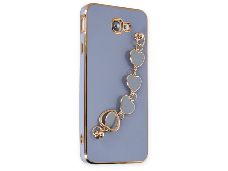 Newface Samsung Galaxy J7 Prime Kılıf Esila Silikon - Gri
