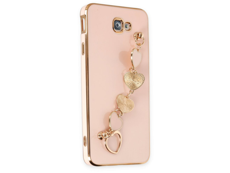 Newface Samsung Galaxy J7 Prime Kılıf Esila Silikon - Pudra