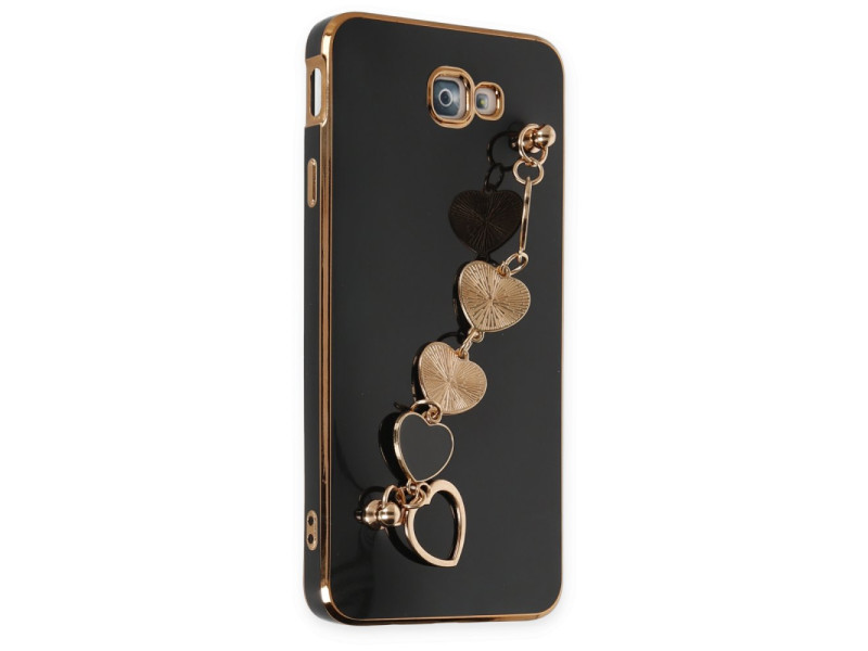 Newface Samsung Galaxy J7 Prime Kılıf Esila Silikon - Siyah