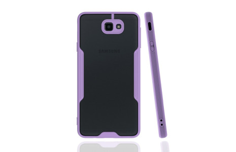 Newface Samsung Galaxy J7 Prime Kılıf Platin Silikon - Lila