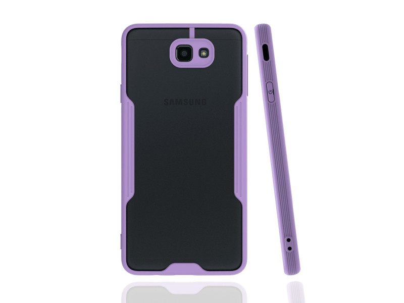 Newface Samsung Galaxy J7 Prime Kılıf Platin Silikon - Lila