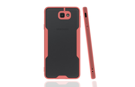 Newface Samsung Galaxy J7 Prime Kılıf Platin Silikon - Pembe