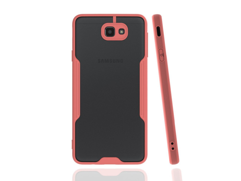 Newface Samsung Galaxy J7 Prime Kılıf Platin Silikon - Pembe