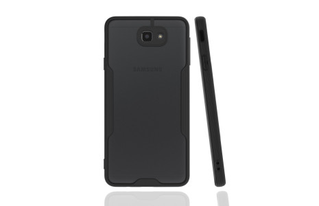 Newface Samsung Galaxy J7 Prime Kılıf Platin Silikon - Siyah