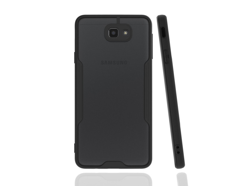 Newface Samsung Galaxy J7 Prime Kılıf Platin Silikon - Siyah