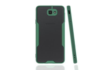 Newface Samsung Galaxy J7 Prime Kılıf Platin Silikon - Yeşil
