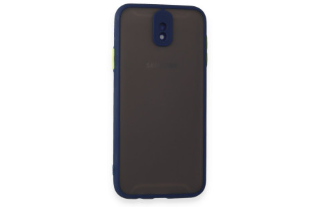 Newface Samsung Galaxy J7 Pro / J730 Kılıf Montreal Silikon Kapak - Lacivert