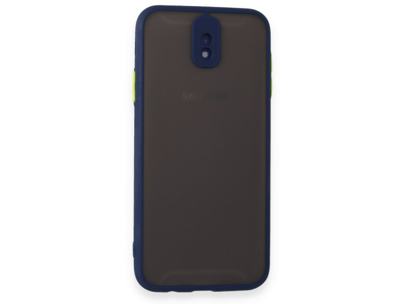 Newface Samsung Galaxy J7 Pro / J730 Kılıf Montreal Silikon Kapak - Lacivert