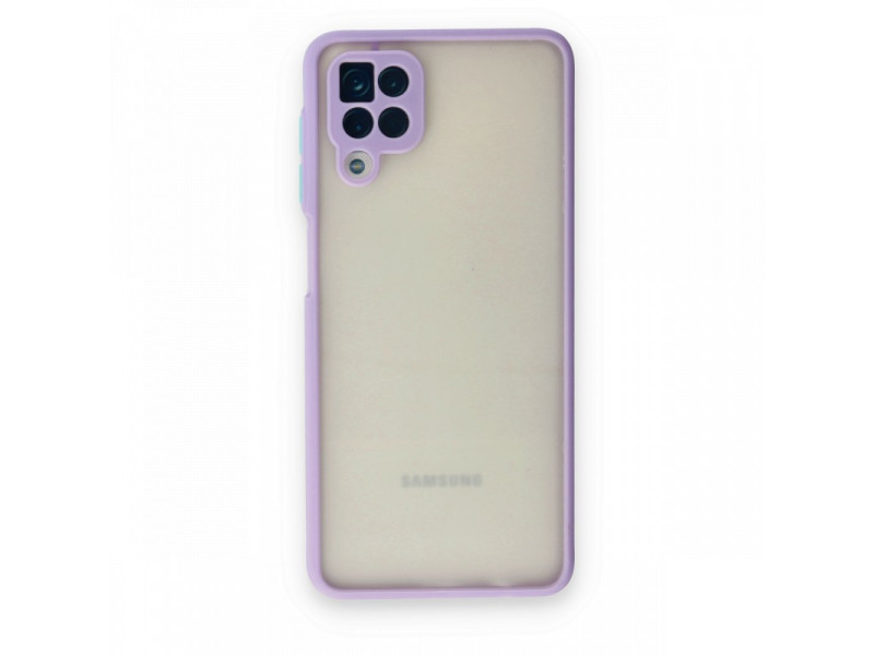Newface Samsung Galaxy M12 Kılıf Montreal Silikon Kapak - Mor