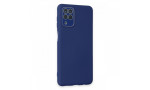 Newface Samsung Galaxy M22 Kılıf Lansman Glass Kapak - Sky Blue