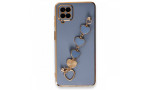 Newface Samsung Galaxy M32 Kılıf Esila Silikon - Gri