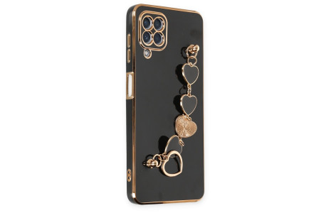 Newface Samsung Galaxy M32 Kılıf Esila Silikon - Siyah