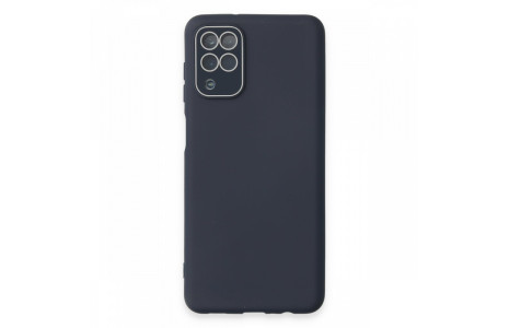 Newface Samsung Galaxy M32 Kılıf Lansman Glass Kapak - Lacivert