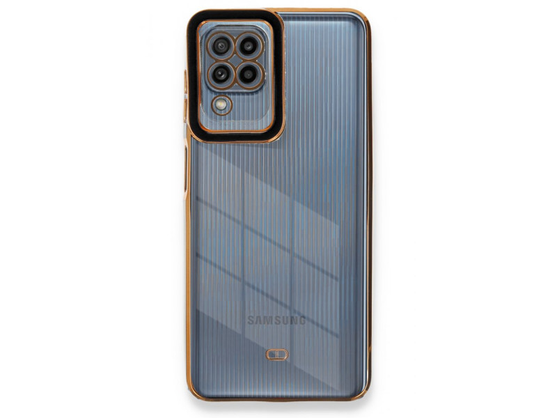 Newface Samsung Galaxy M32 Kılıf Liva Lens Silikon - Siyah