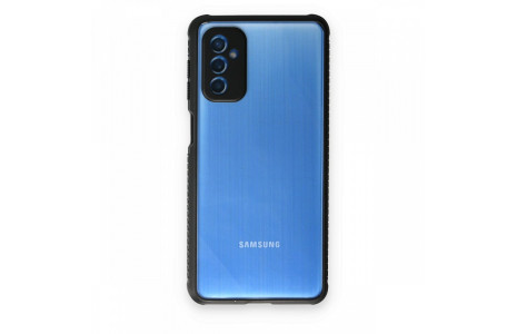 Newface Samsung Galaxy M52 5G Kılıf Miami Şeffaf Silikon - Siyah