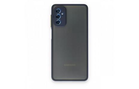 Newface Samsung Galaxy M52 5G Kılıf Montreal Silikon Kapak - Lacivert