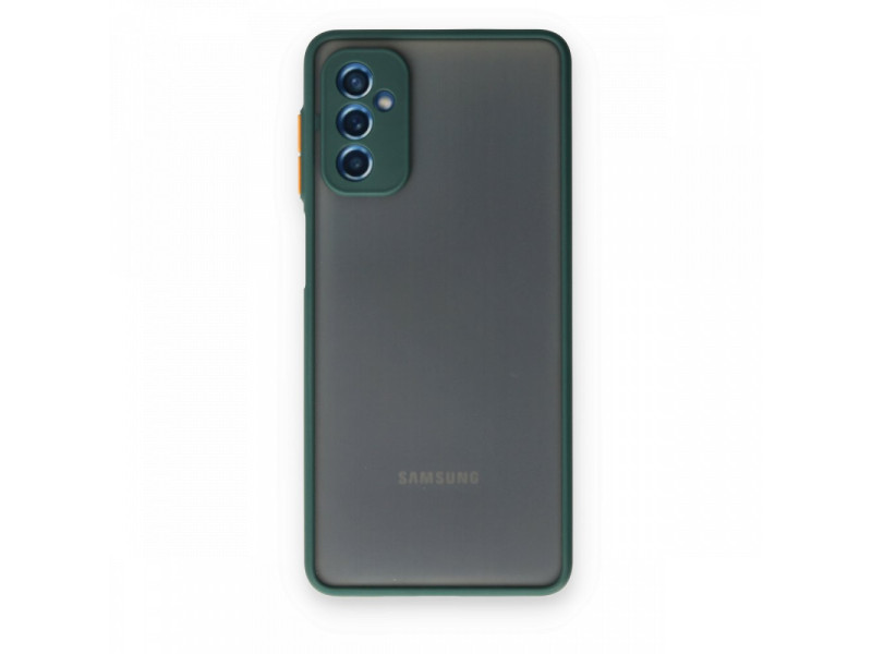 Newface Samsung Galaxy M52 5G Kılıf Montreal Silikon Kapak - Yeşil