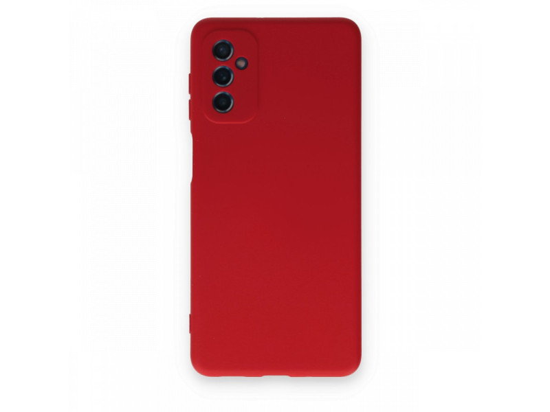 Newface Samsung Galaxy M52 5G Kılıf Nano içi Kadife Silikon - Kırmızı